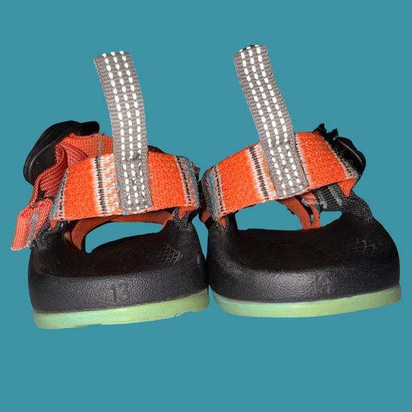 Chaco Kids Sandals ZX1 Ecotread Block Grenadine Strap Hiking Shoe Size 13 - Picture 3 of 5